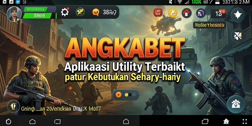 Tampilan utama ANGKABET dengan fitur utilitas yang menarik.