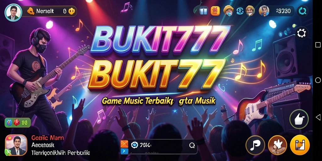 Tampilan menarik dari gameplay BUKIT777 yang penuh musik.