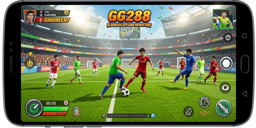 Tampilan gameplay seru dalam permainan olahraga GG288.