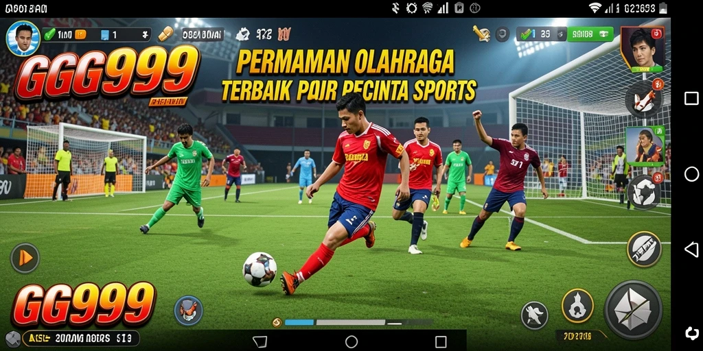 Tangkapan layar gameplay GG999 yang menampilkan aksi mendebarkan dalam olahraga.