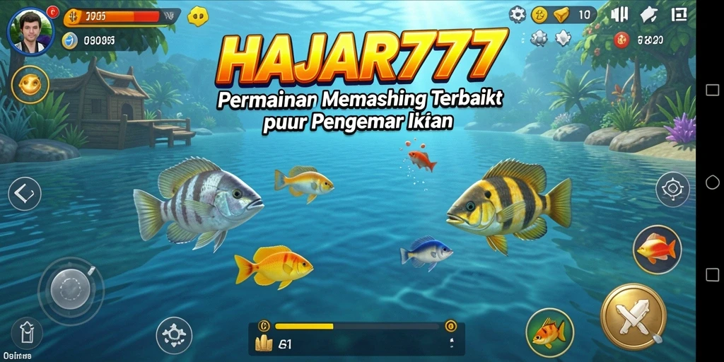 Gameplay seru penuh aksi memancing di HAJAR777.