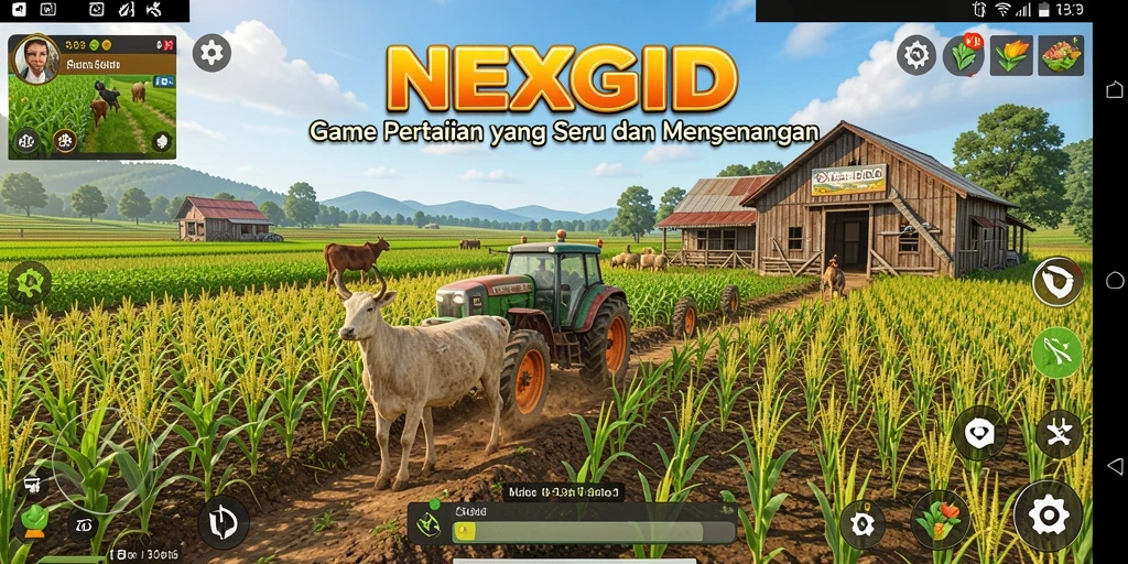 Tampilan gameplay yang menyenangkan dalam dunia pertanian NEXGID.