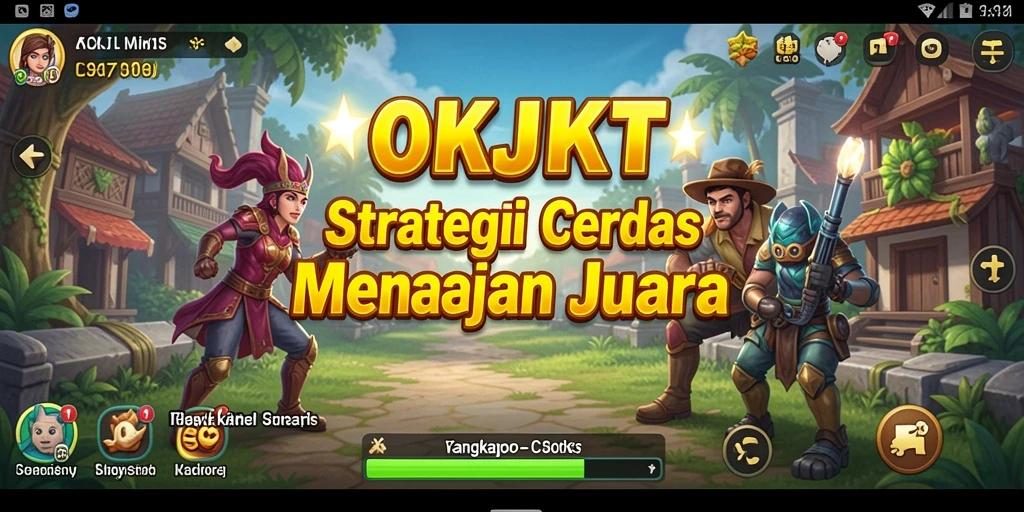 Screenshot utama yang menunjukkan pertempuran strategis di OKJKT.