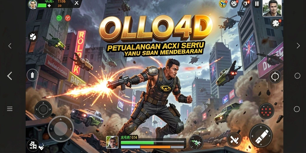 Screenshot OLLO4D menampilkan aksi seru dan grafik yang memukau.