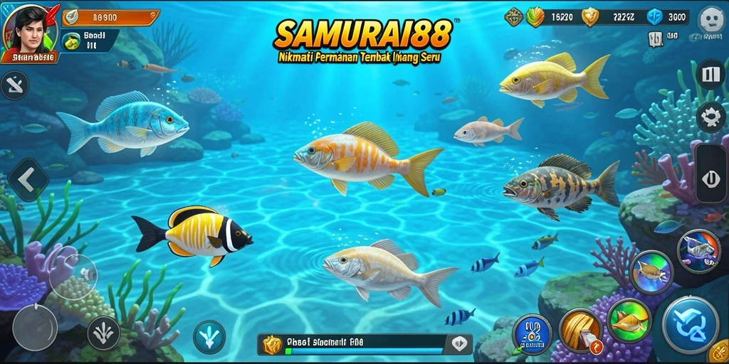 Screenshot gameplay Tembak Ikan yang penuh aksi di SAMURAI88.