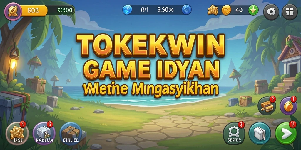 Tampilan gameplay <strong>TOKEKWIN</strong> yang menakjubkan dengan tokek yang sedang bermain.